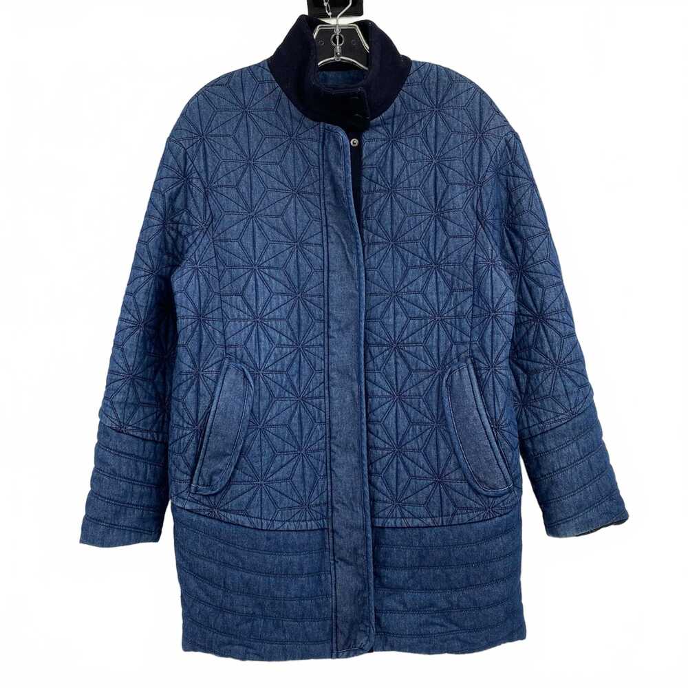 EnC Blue Quilted Denim Jacket | OS Regular Cotton Shell